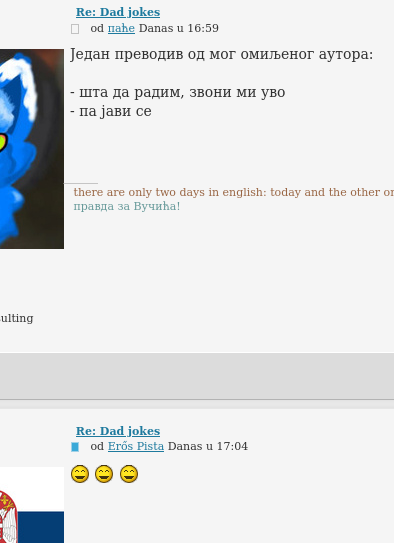 - my ear is ringing, what do I do?</p>
<p>- well pick it up